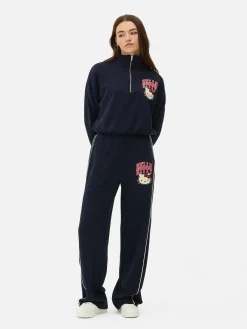 Mujer Primark Pantalones De Chándal|Joggers Rectos Con Raya Lateral De Hello Kitty