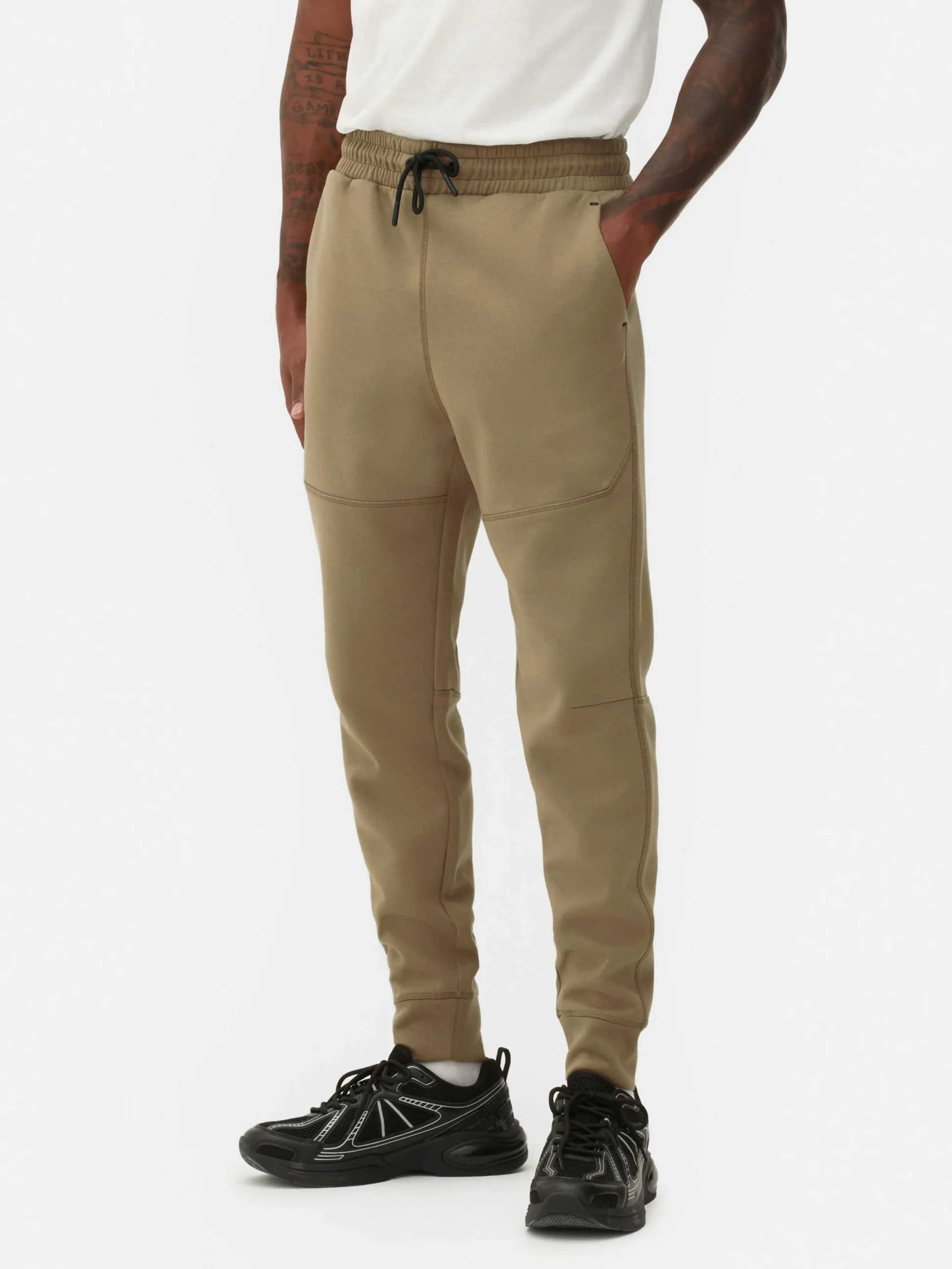 Hombre Primark Ropa Deportiva|Pantalones De Chándal|Joggers Reforzados De Corte Entallado