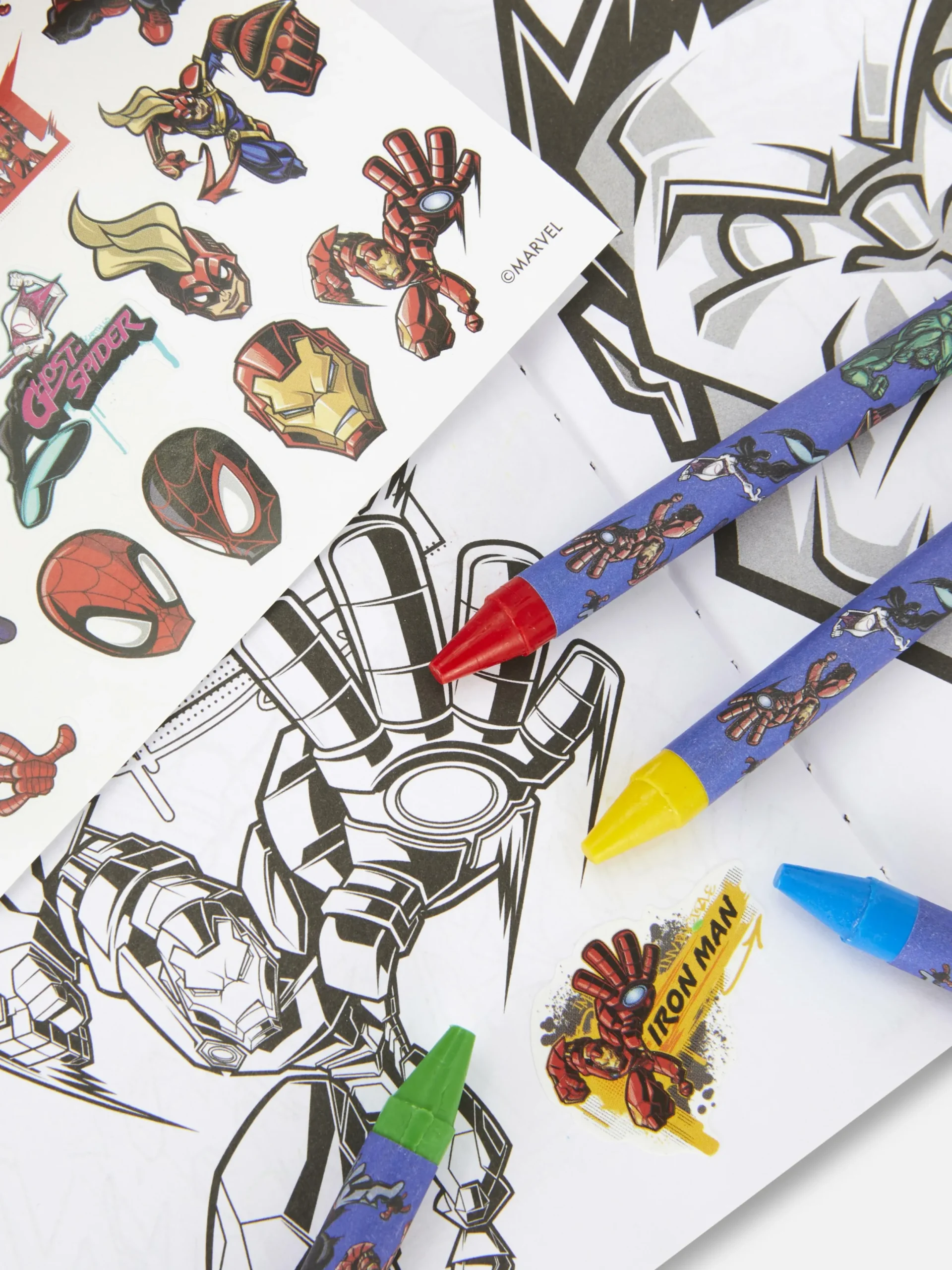 Niños Primark Manualidades|Juego Para Colorear De Los Vengadores De Marvel
