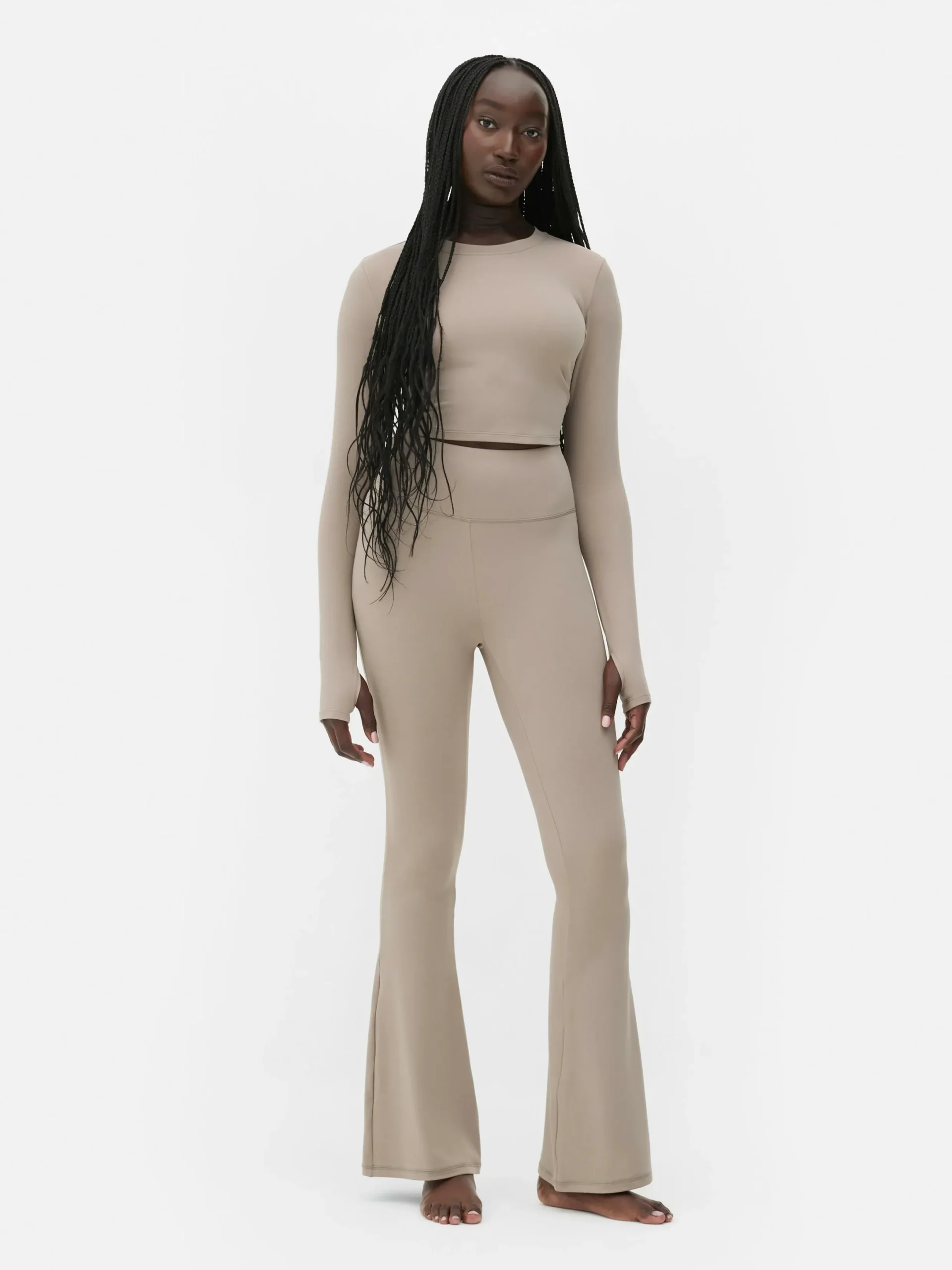 Mujer Primark Ropa De Gimnasio Y Deportiva|Leggings Acampanados Muy Suaves De Rita Ora