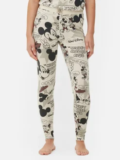 Mujer Primark Pantalones De Pijama|Leggings Largos Con Diseño De Comic De Mickey Mouse
