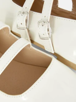 Niños Primark Zapatos Planos|Manoletinas Con Doble Tira Y Doble Hebilla