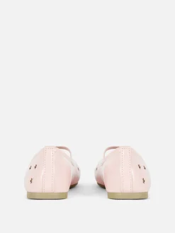 Niños Primark Zapatos Planos|Manoletinas Con Estrellas Perforadas A Láser