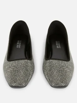 Mujer Primark Zapatos Planos|Manoletinas De Punta Cuadrada Con Tachuelas