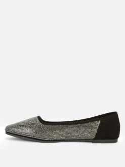 Mujer Primark Zapatos Planos|Manoletinas De Punta Cuadrada Con Tachuelas