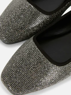 Mujer Primark Zapatos Planos|Manoletinas De Punta Cuadrada Con Tachuelas