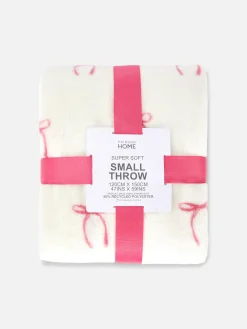 Primark Mantas Y Colchas|Manta Con Estampado De Lazos Pequeños