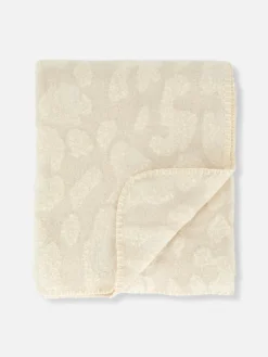 Primark Mantas Y Colchas|Manta Con Textura Cepillada Estampada