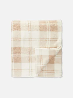 Primark Mantas Y Colchas|Manta Polar Con Estampado De Cuadros