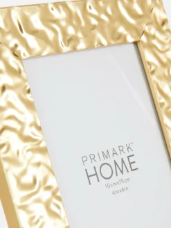 Primark Marcos Y Adornos De Pared|Marco De Fotos De Metal Martillado 4 X 6