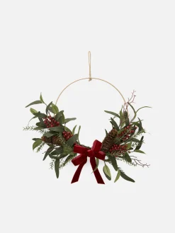 Primark Plantas Y Flores Artificiales|Media Corona De Ramas De Olivo Y Bayas