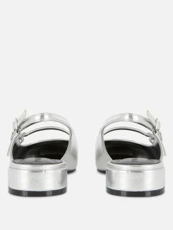 Mujer Primark Zapatos Planos|Merceditas Con Doble Tira Y Hebilla