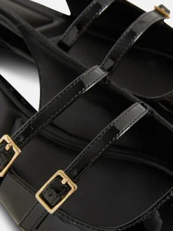 Mujer Primark Moda Gótica|Zapatos Planos|Merceditas Con Doble Tira Y Hebilla