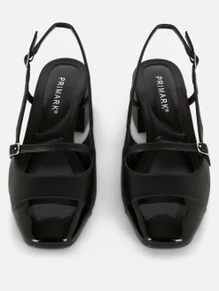 Mujer Primark Tacones|Merceditas Con Tacón Ancho Y Tira En El Talón