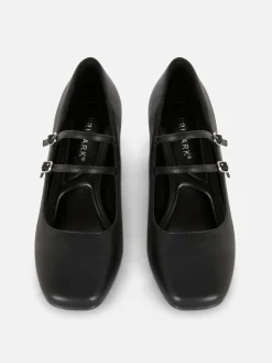 Mujer Primark Moda Gótica|Tacones|Merceditas De Tacón De Piel Sintética