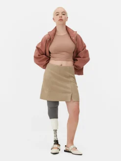 Mujer Primark Faldas|Minifalda De Antelina