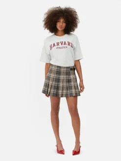 Mujer Primark Faldas|Minifalda Plisada Con Cinturón