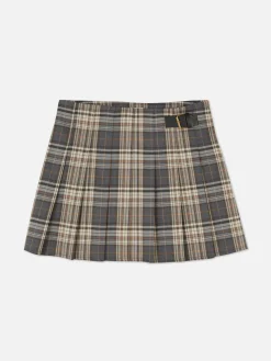 Mujer Primark Faldas|Minifalda Plisada Con Cinturón