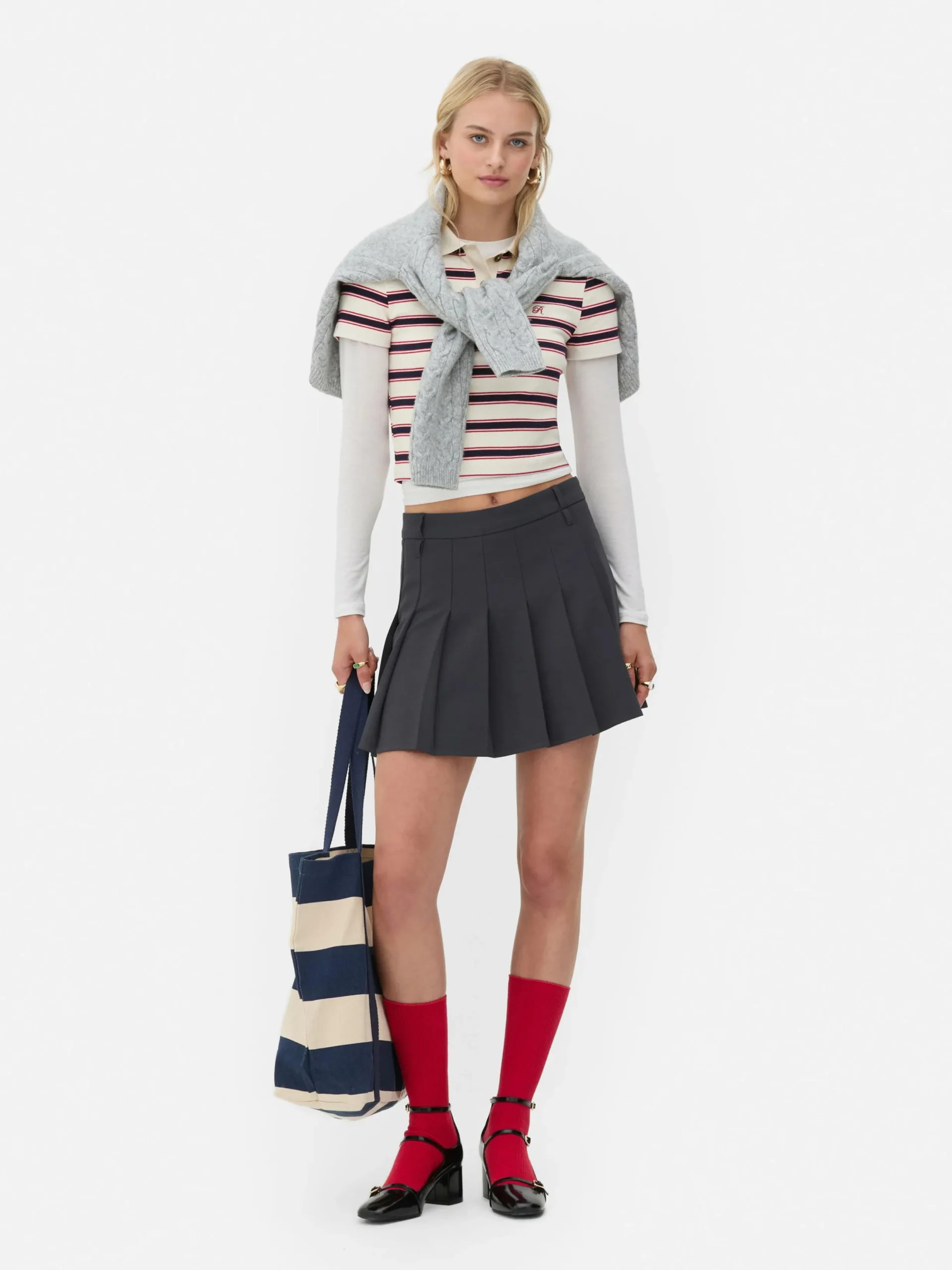 Mujer Primark Faldas|Minifalda Plisada De Rita Ora