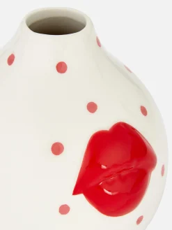 Primark Macetas Y Soportes Para Plantas|Decoracion De Hogar|Minijarrón Con Adorno De Labios