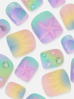 Primark Uñas Postizas|Miniuñas Postizas Brillantes Con Efecto Degradado De PS...