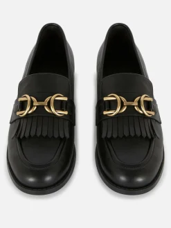 Mujer Primark Zapatos Planos|Mocasines Con Flecos Y Hebilla