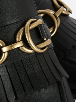 Mujer Primark Zapatos Planos|Mocasines Con Flecos Y Hebilla