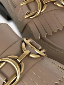 Mujer Primark Zapatos Planos|Mocasines Con Flecos Y Hebilla