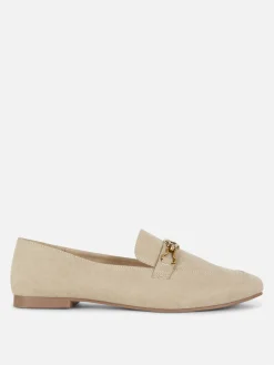 Mujer Primark Zapatos Planos|Mocasines De Horma Ancha Con Detalle De Cadena