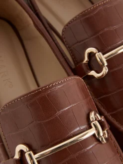 Mujer Primark Zapatos Planos|Mocasines De Piel Sintética Con Adorno Metálico