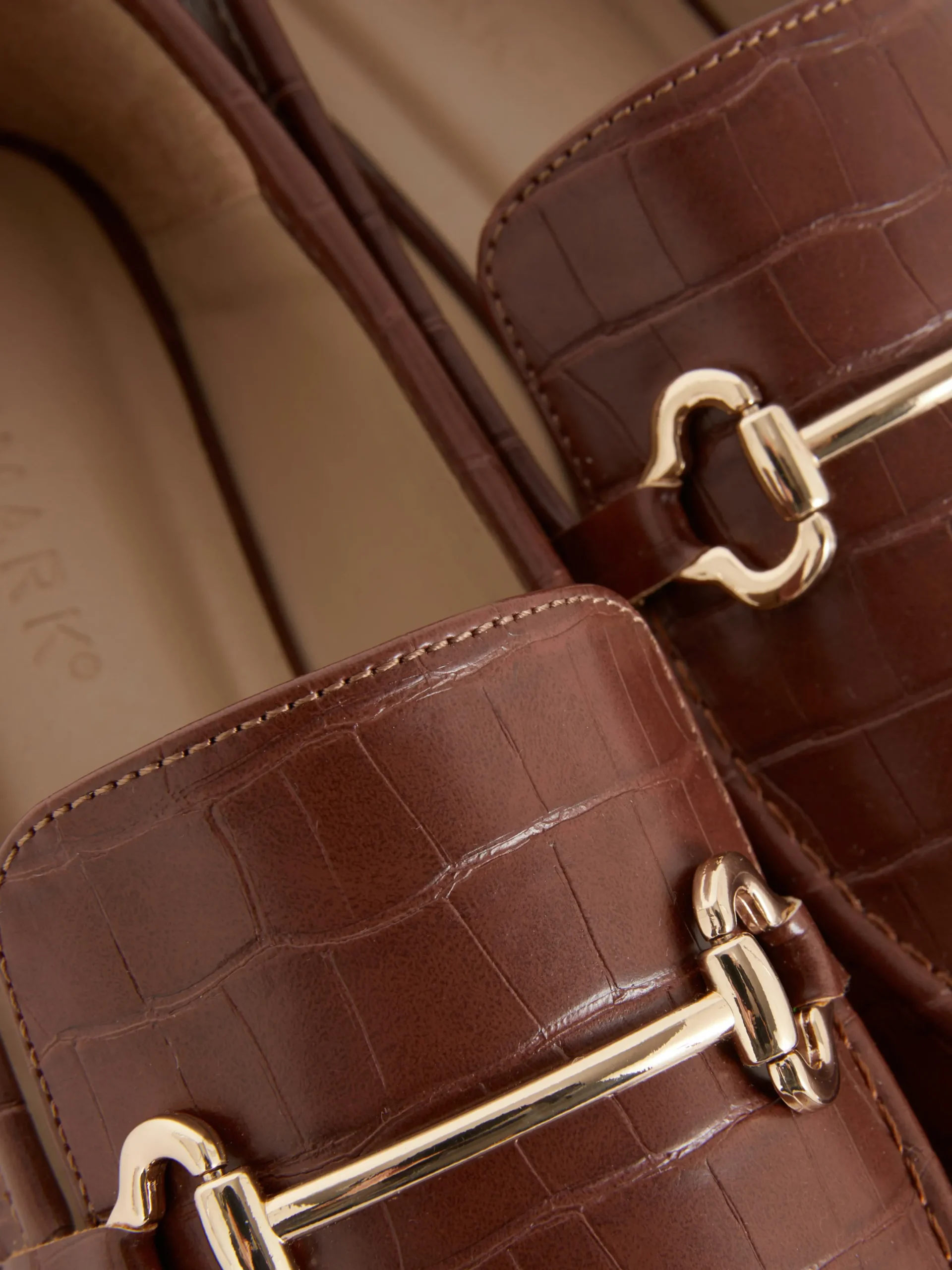 Mujer Primark Zapatos Planos|Mocasines De Piel Sintética Con Adorno Metálico