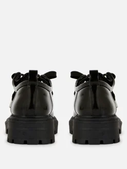 Mujer Primark Zapatos Planos|Mocasines Gruesos Con Cordones De Rita Ora