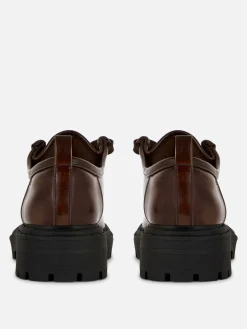 Mujer Primark Zapatos Planos|Mocasines Gruesos Con Cordones De Rita Ora