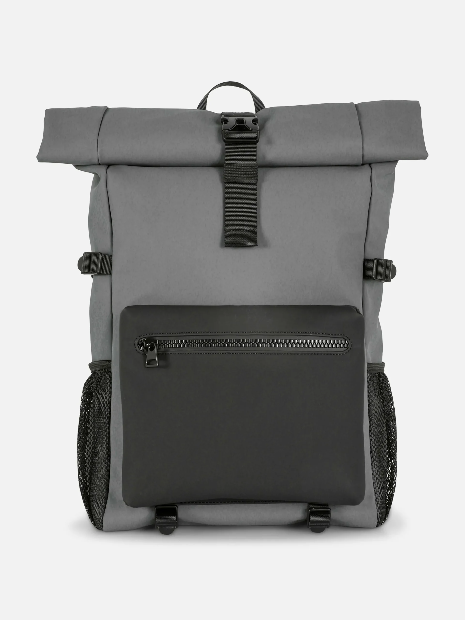 Hombre Primark Bolsos Y Carteras|Mochila Con Solapa Enrollable Y Acabado De Goma