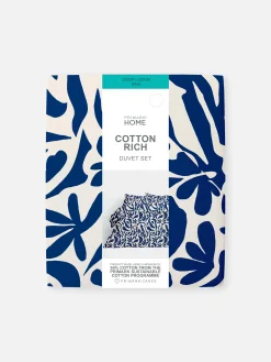 Primark Fundas De Edredón Y Sets|Nórdico Con Hojas Abstractas Para Cama King