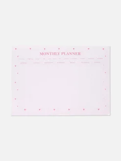 Niños Primark Cuadernos|Organizador Mensual A4 Con Estampado De Corazones