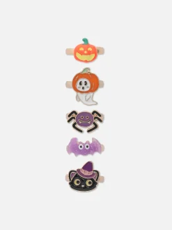 Niños Primark Disfraces De Halloween Infantiles|Accesorios De Halloween|Pack De 5 Anillos De Halloween Fosforescentes