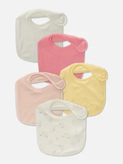 Primark Habitación Bebé|Lactancia|Pack De 5 Baberos De Felpa De Rizo