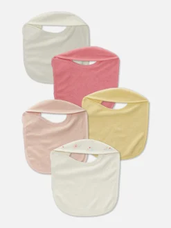 Primark Habitación Bebé|Lactancia|Pack De 5 Baberos De Felpa De Rizo