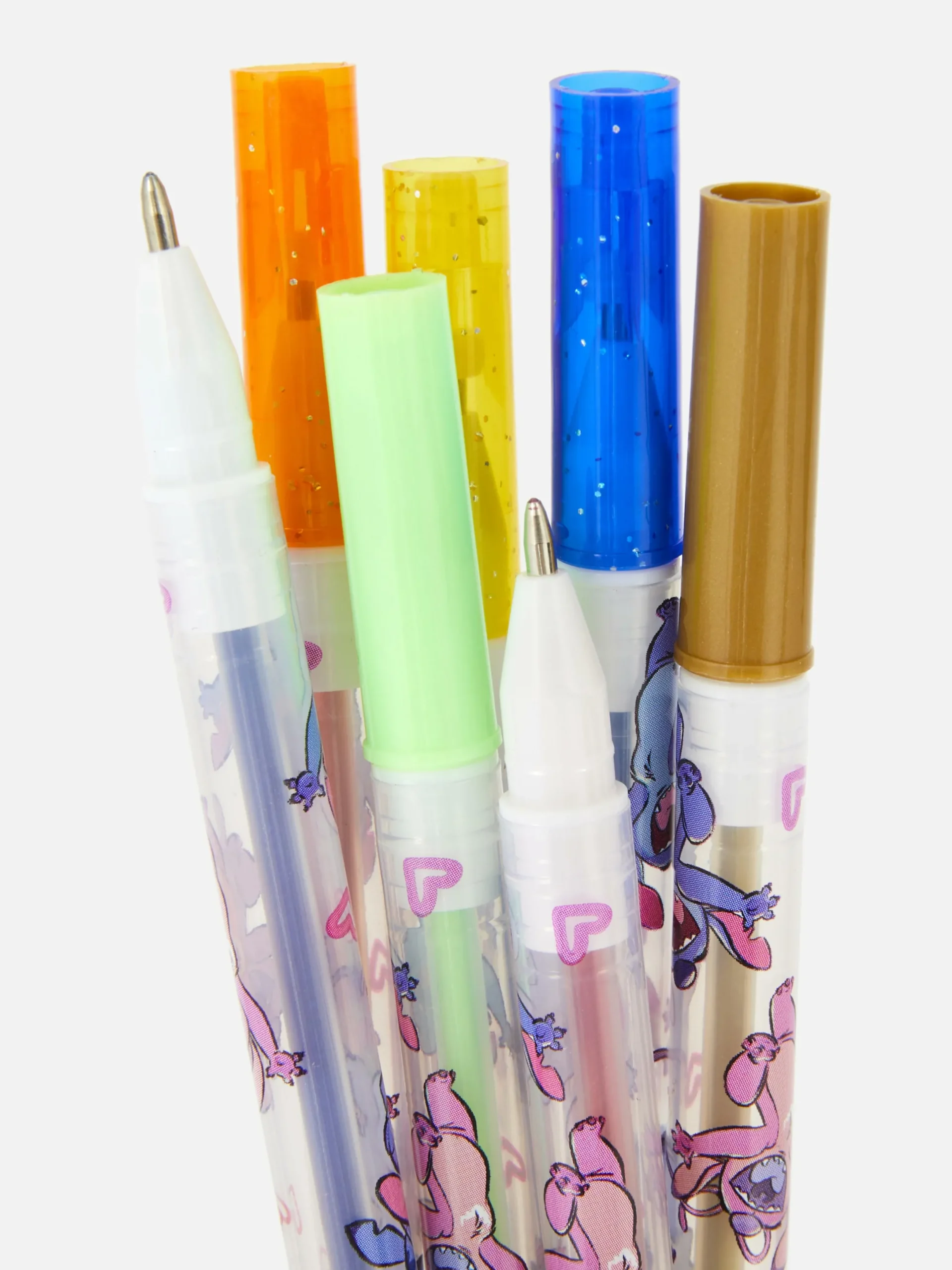 Niños Primark Bolígrafos Y Lápices|Pack De 24 Bolígrafos De Gel De Stitch De Disney