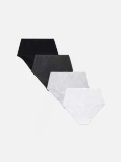 Mujer Primark Bragas|Pack De 4 Braguitas Altas En Distintos Tonos