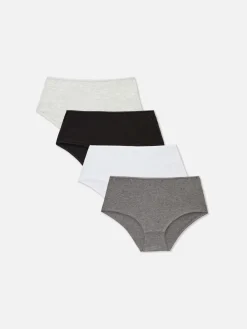 Mujer Primark Bragas|Pack De 4 Braguitas Altas En Distintos Tonos