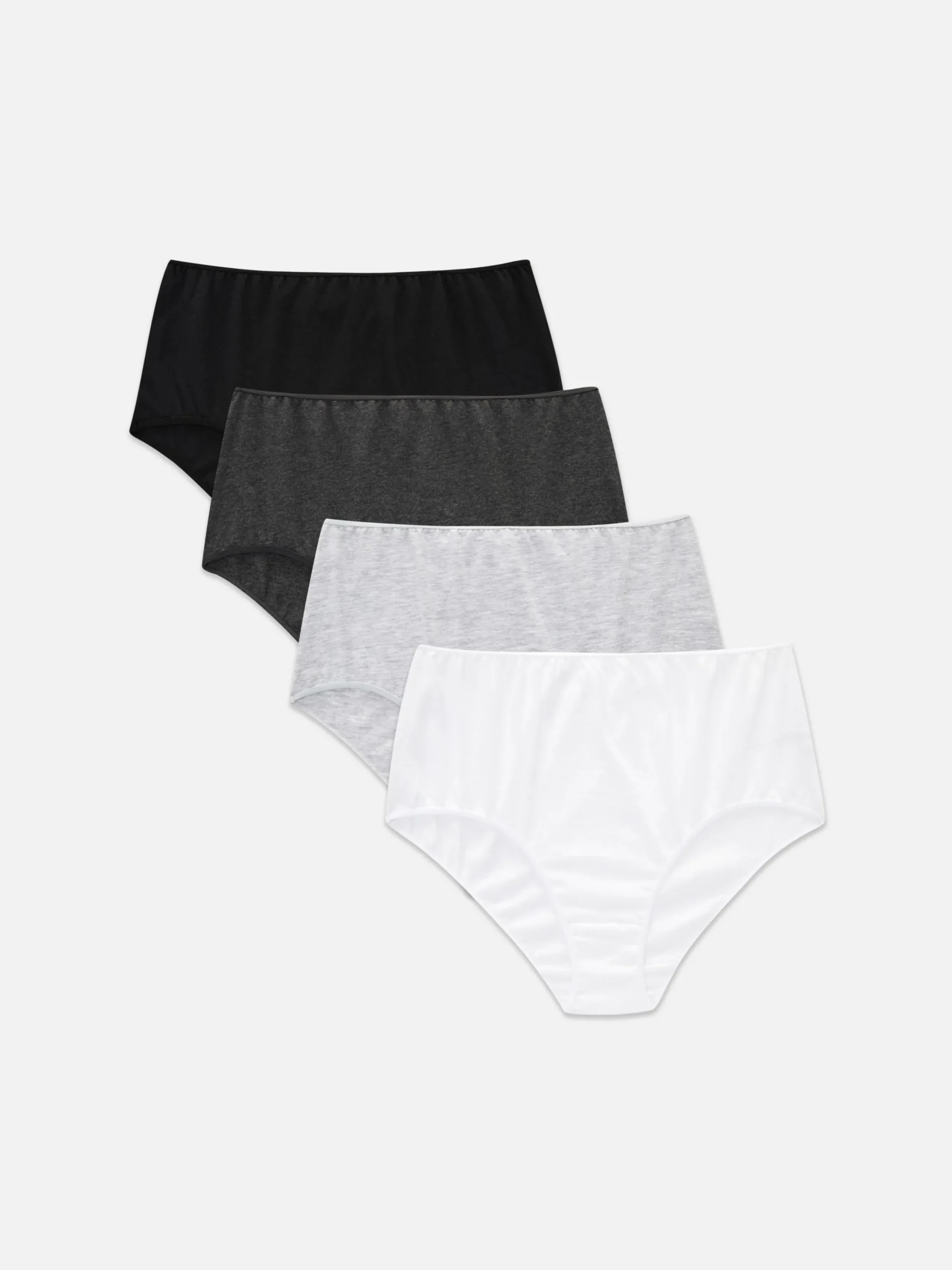 Mujer Primark Bragas|Pack De 4 Braguitas Altas En Distintos Tonos