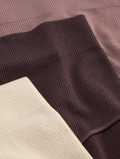 Mujer Primark Bragas|Pack De 3 Braguitas Altas Acanaladas Sin Costuras