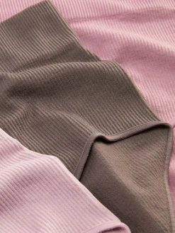 Mujer Primark Bragas|Pack De 3 Braguitas Altas Acanaladas Sin Costuras