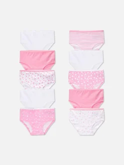 Niños Primark Ropa Interior|Pack De 10 Braguitas Con Corazones Y Estrellas
