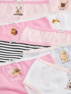 Niños Primark Ropa Interior|Pack De 10 Braguitas Surtidas Con Animales