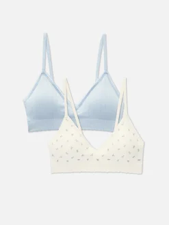 Mujer Primark Sujetadores|Pack De 2 Bralettes Triangulares Sin Costuras