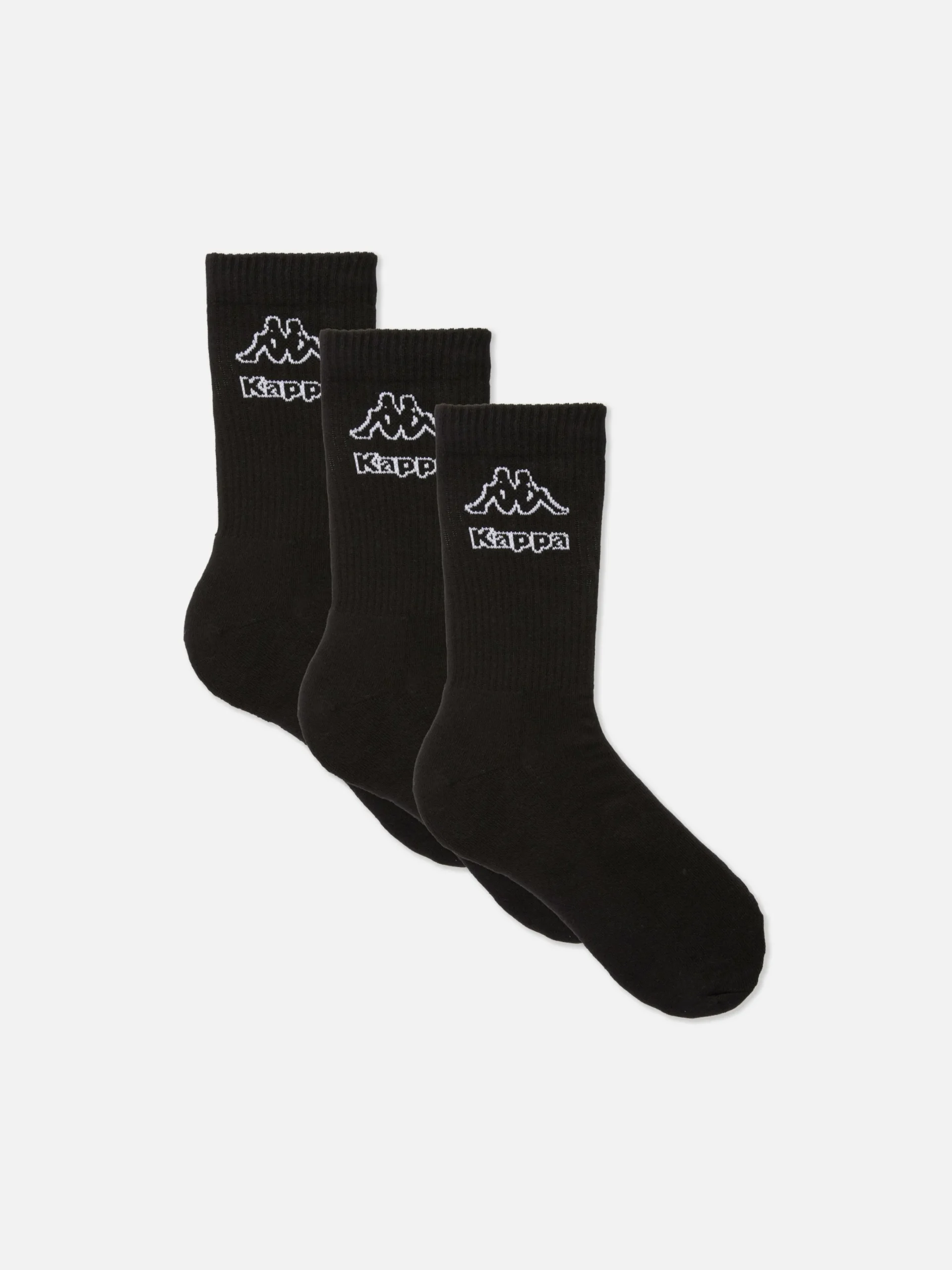 Hombre Primark Calcetines|Ropa Deportiva|Pack De 3 Calcetines Altos Con Logo Kappa X