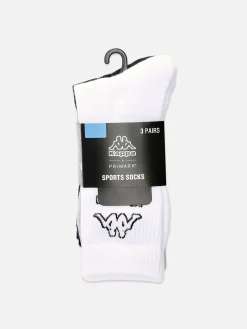 Hombre Primark Calcetines|Ropa Deportiva|Pack De 3 Calcetines Altos Con Logo Kappa X